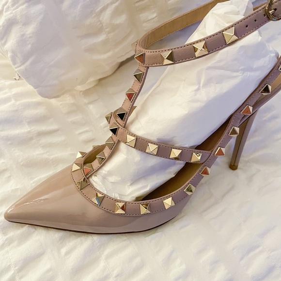 Valentino Rockstud Pump in patent poudre - Picture 12 of 12